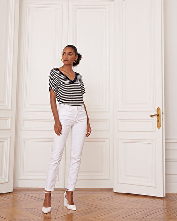 Jean Joly Jean slim blanc ZAPA