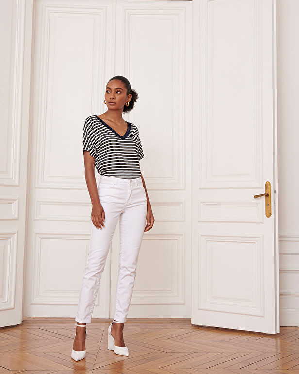 Jean Joly Jean slim blanc ZAPA