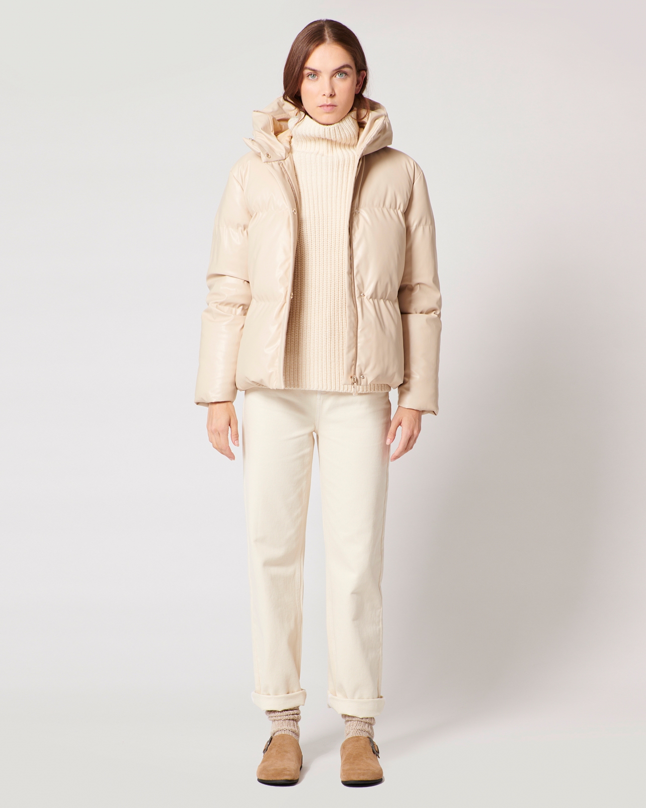 Doudoune Ditto Doudoune beige ZAPA