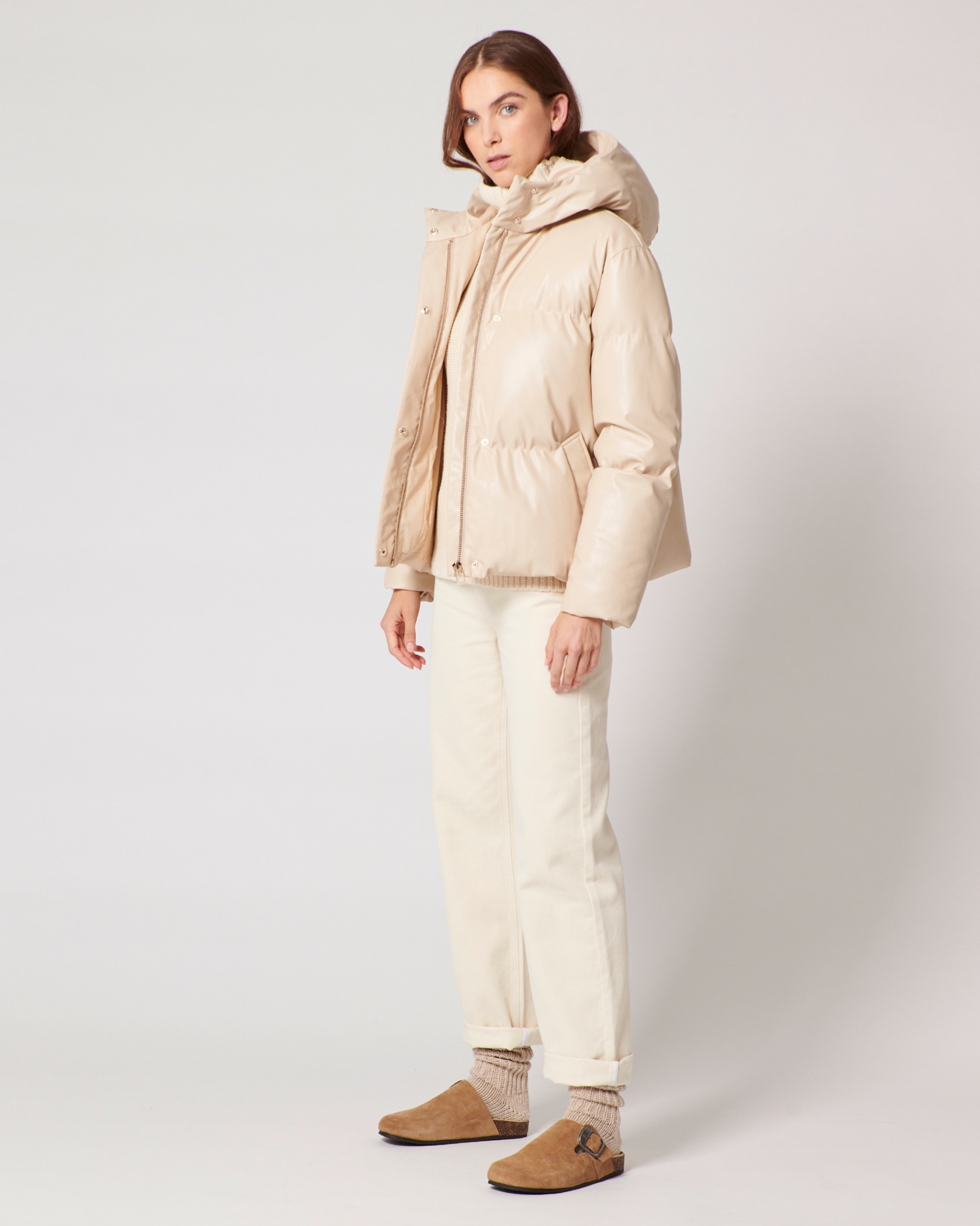 Doudoune Ditto Doudoune beige ZAPA