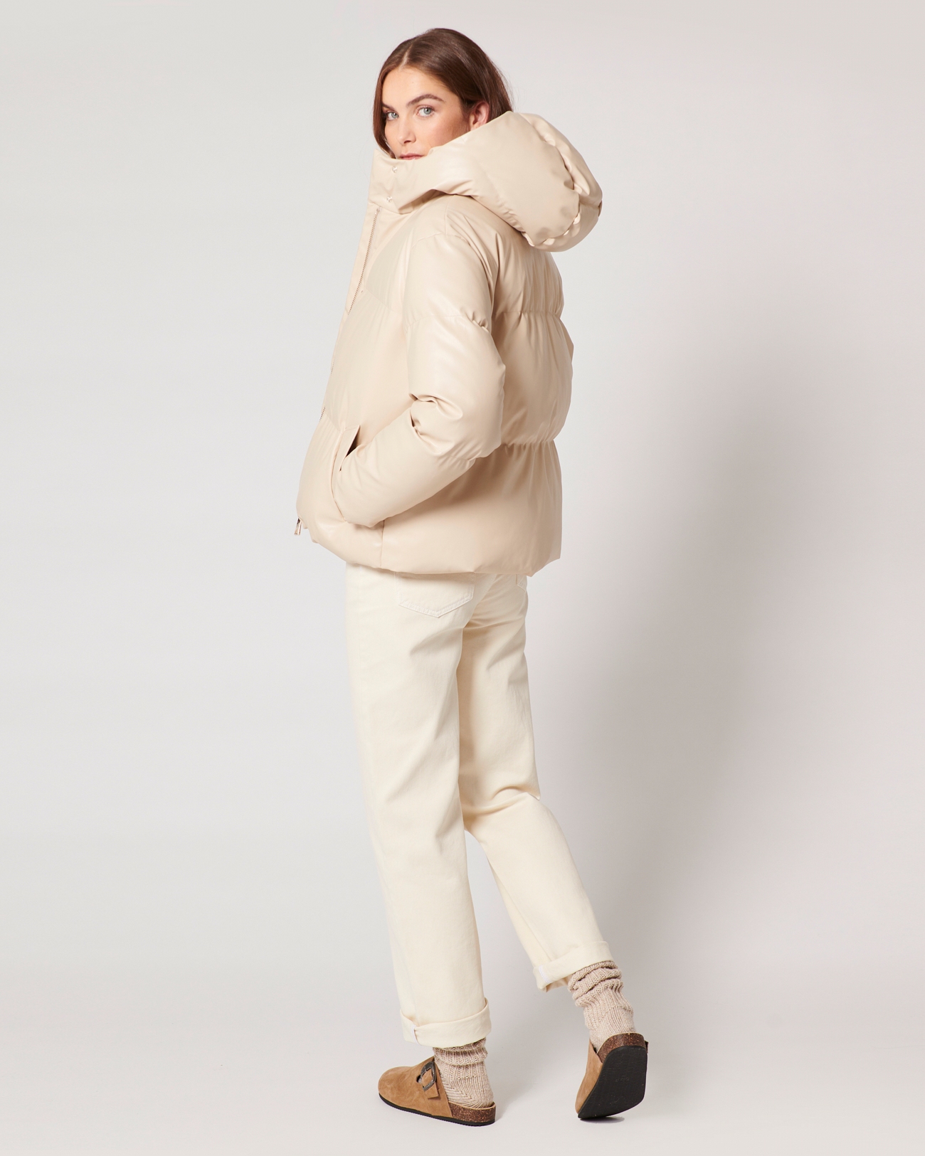 Doudoune Ditto Doudoune beige ZAPA