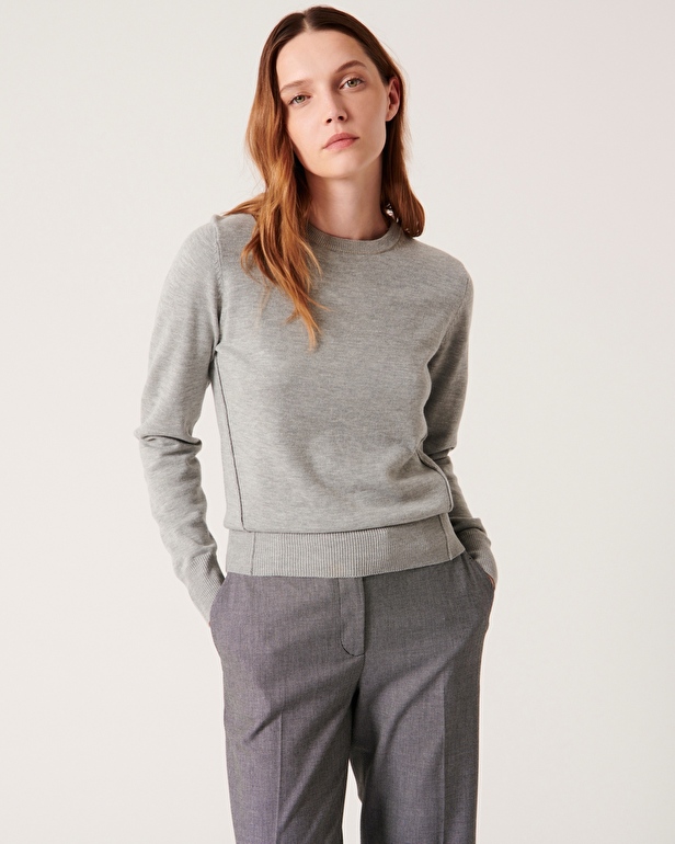 Pull Puccino Pull &agrave; manches longues noisette ZAPA