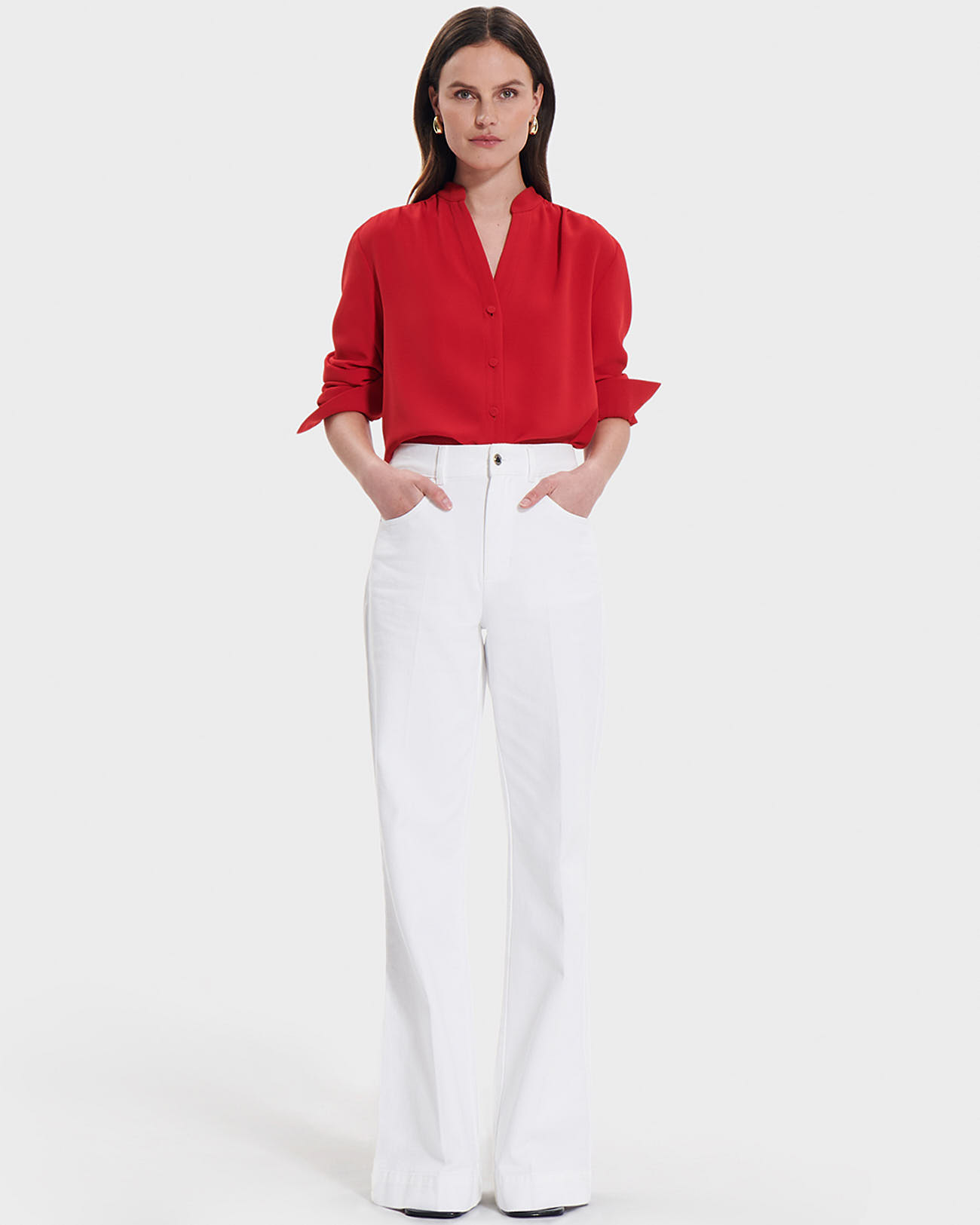 Blouse Tiberina Chemise fluide rouge ZAPA