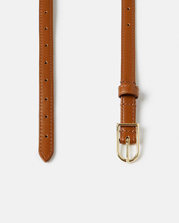 Ceinture Cathy Ceinture en cuir cognac ZAPA