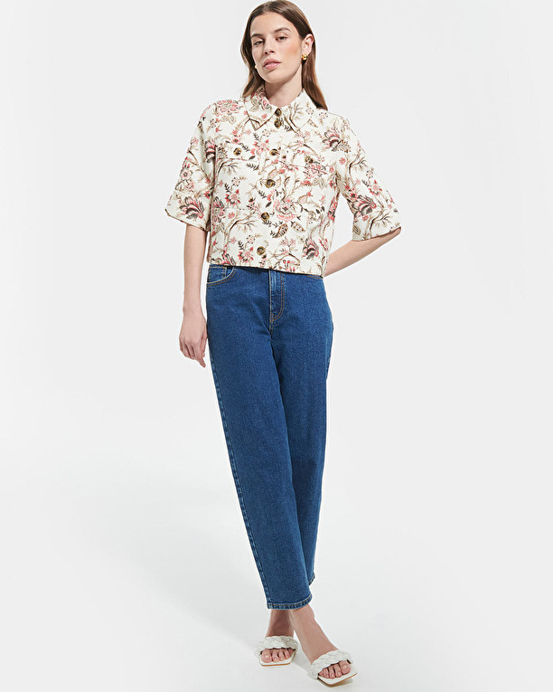 Chemise Cyrille Chemise droite à imprimé floral ZAPA