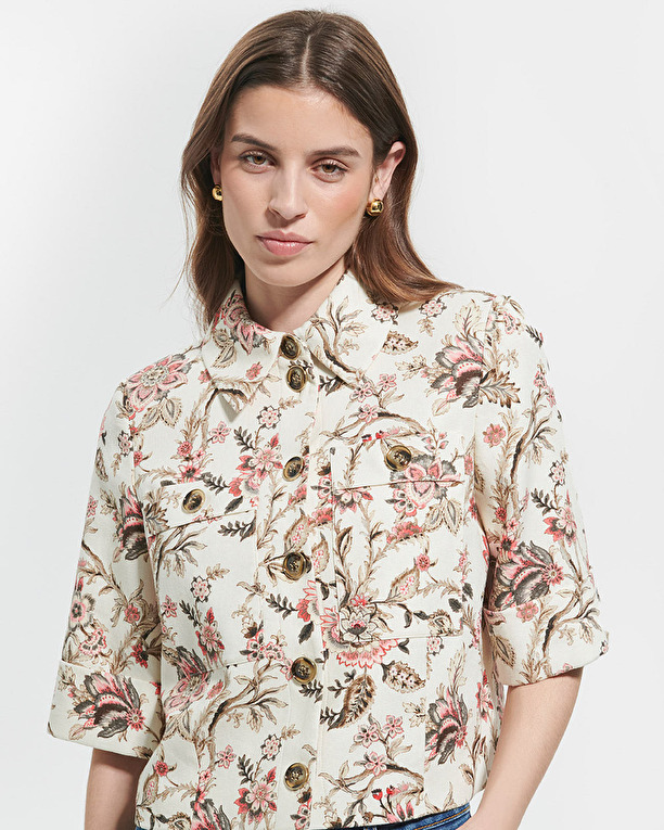 Chemise Cyrille Chemise droite à imprimé floral ZAPA