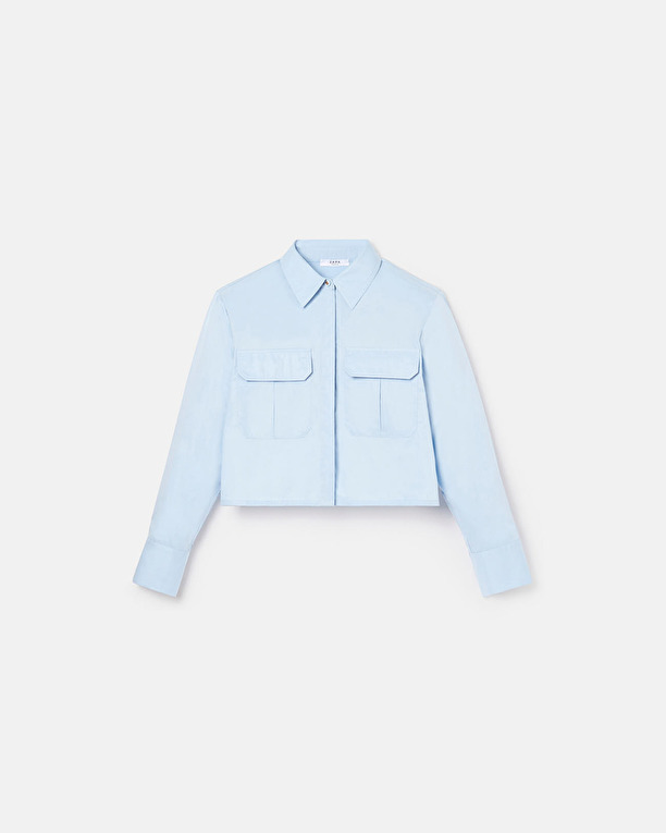 Chemise Camomille Chemise courte bleu ciel ZAPA