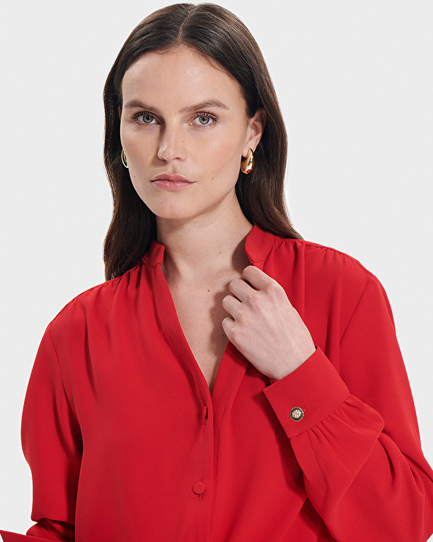 Blouse Tiberina Chemise fluide rouge ZAPA