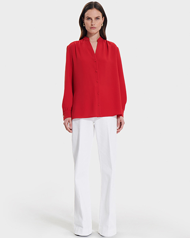 Blouse Tiberina Chemise fluide rouge ZAPA