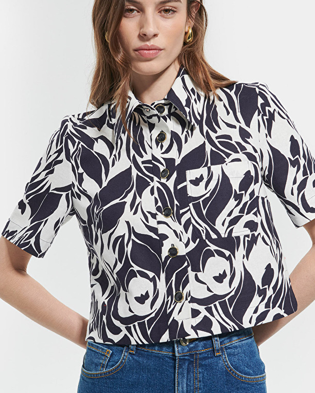 Chemise Celinette Chemise courte à imprimé ZAPA