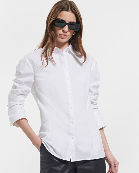 Chemise coraline chemise en popeline blanc zapa