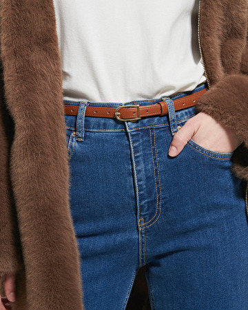 Ceinture Cathy Ceinture en cuir cognac ZAPA