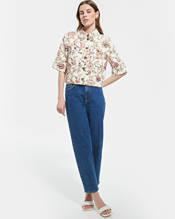 Chemise Cyrille Chemise droite &agrave; imprim&eacute; floral ZAPA