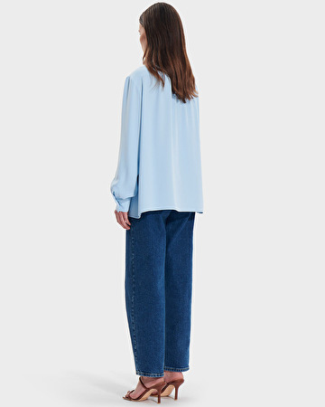 Blouse Tiberina Chemise fluide bleu ciel ZAPA