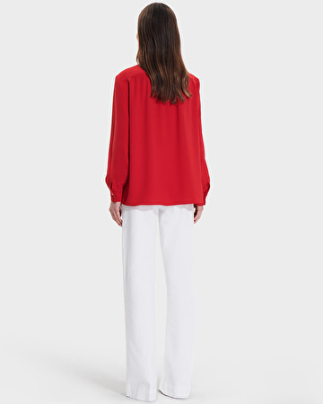 Blouse Tiberina Chemise fluide rouge ZAPA