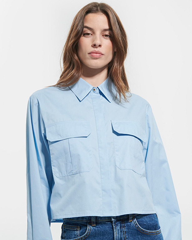 Chemise Camomille Chemise courte bleu ciel ZAPA