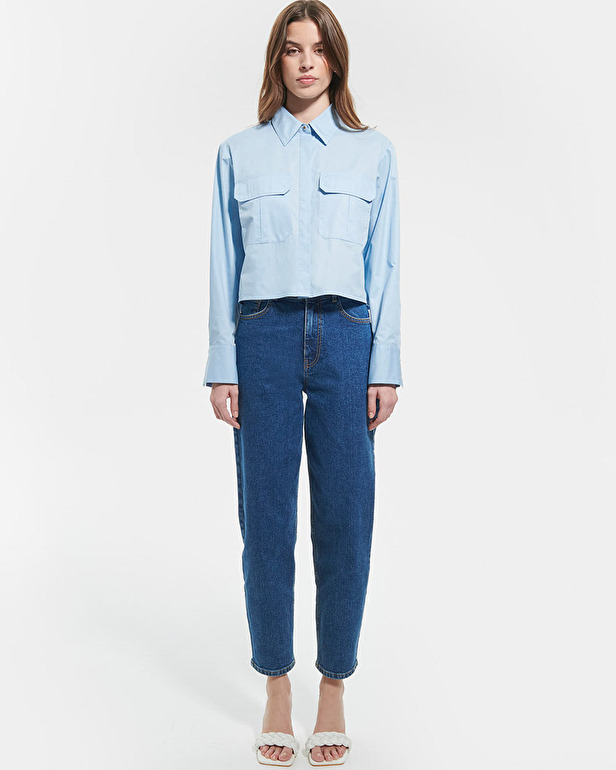 Chemise Camomille Chemise courte bleu ciel ZAPA