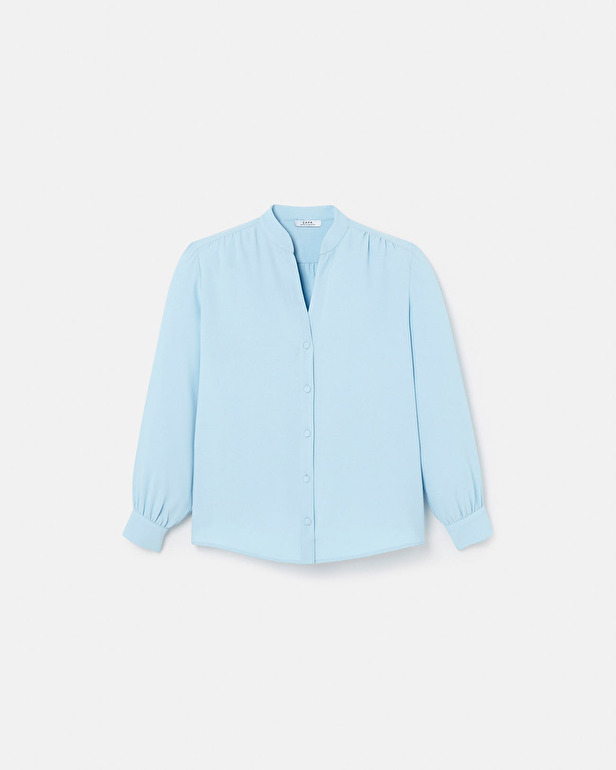 Blouse Tiberina Chemise fluide bleu ciel ZAPA