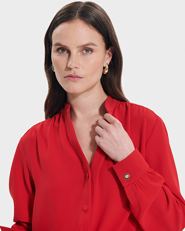 Blouse Tiberina Chemise fluide rouge ZAPA