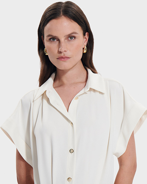 Combinaison Carina Combinaison chemise &eacute;crue ZAPA