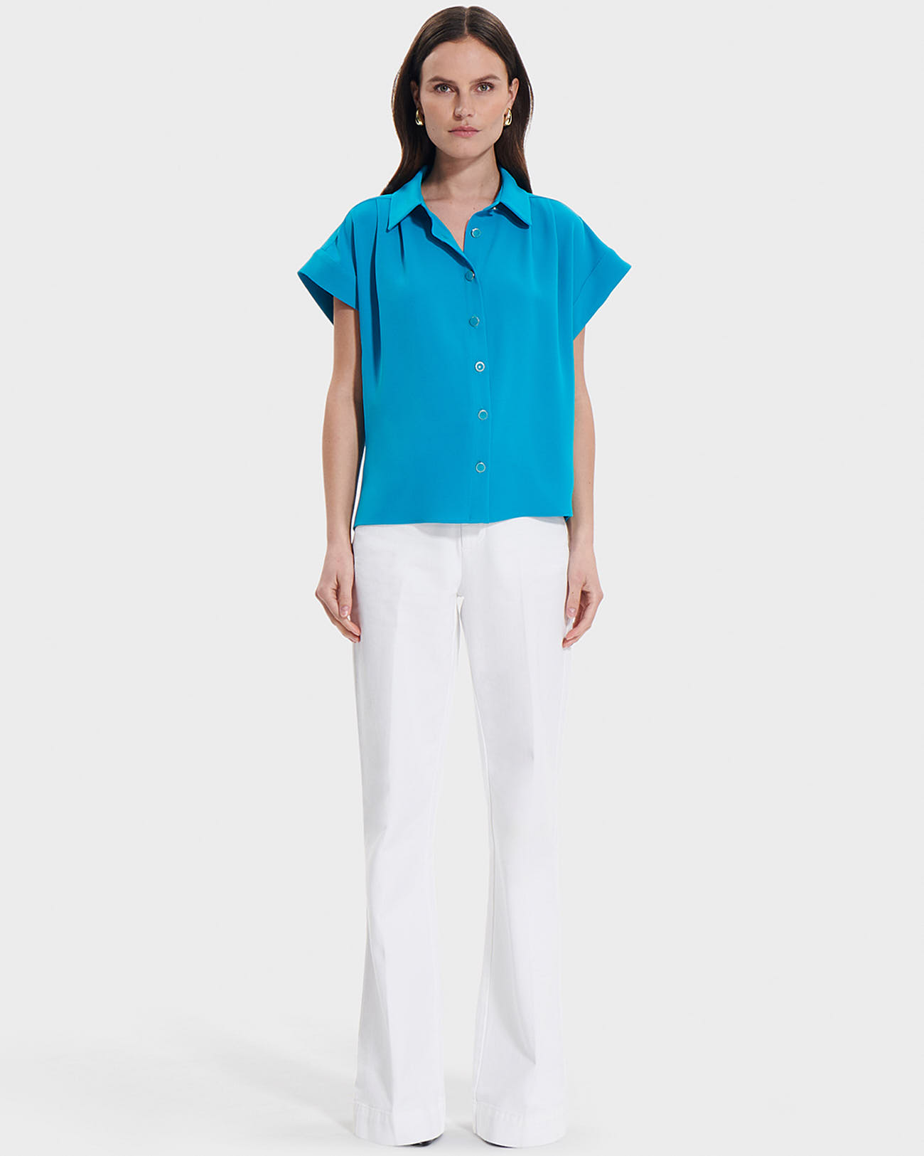 Top Tarina Chemise manches courtes peacock ZAPA