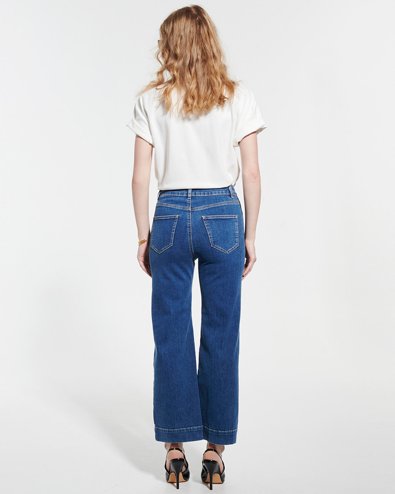 Jean Jani Jean flare stone ZAPA