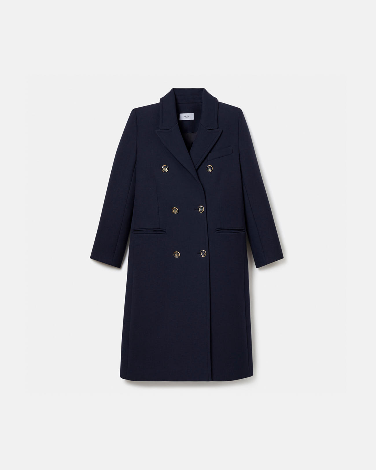 Manteau Marco Manteau long boutons marins dor&eacute;s ZAPA
