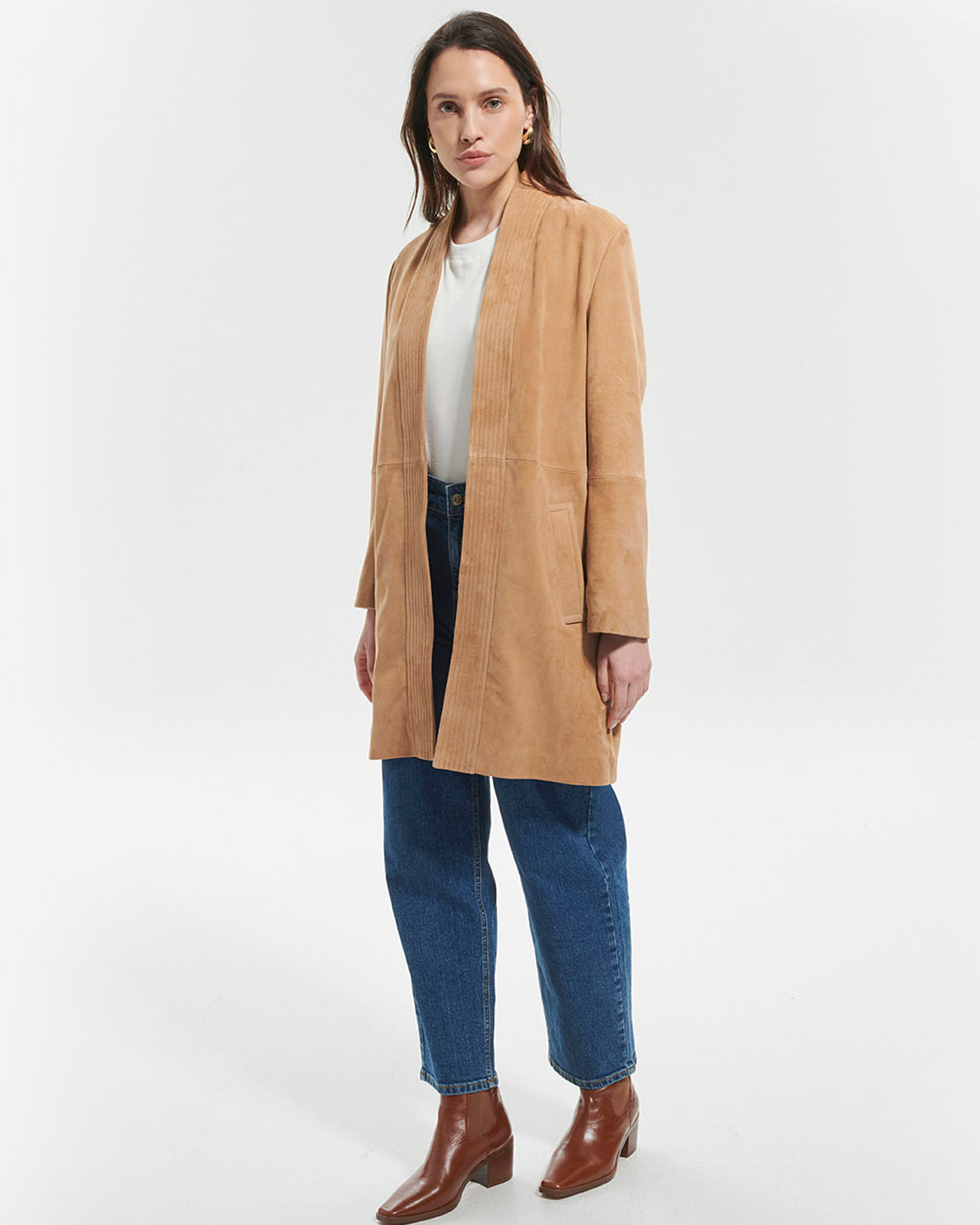 Manteau Marleya Manteau en su&egrave;ge beige ZAPA