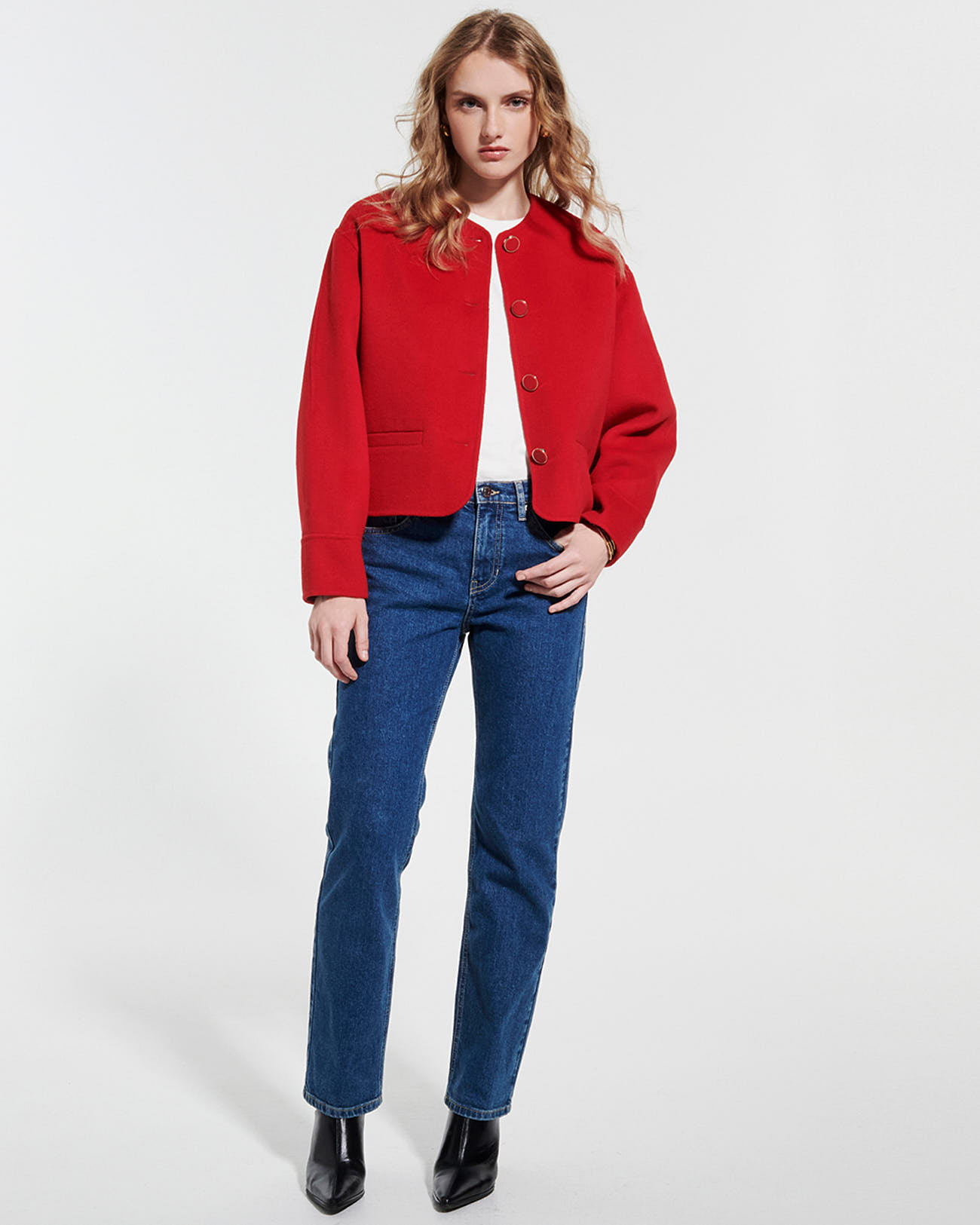 Manteau Minsk Manteau en laine rouge ZAPA