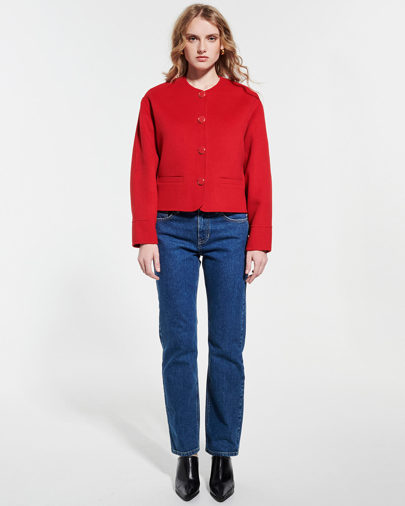 Manteau Minsk Manteau en laine rouge ZAPA