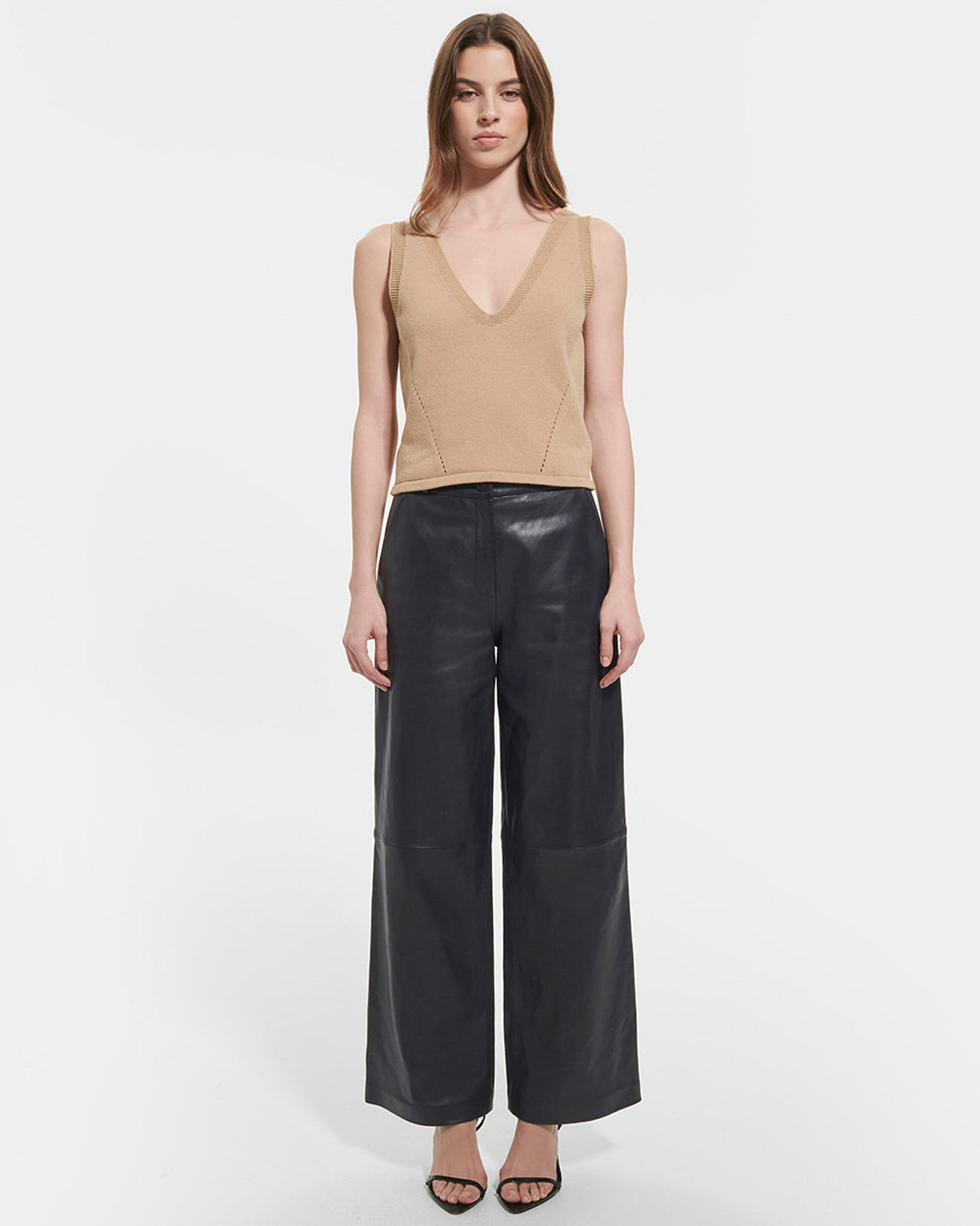 Pull Nadine Top en maille camel ZAPA