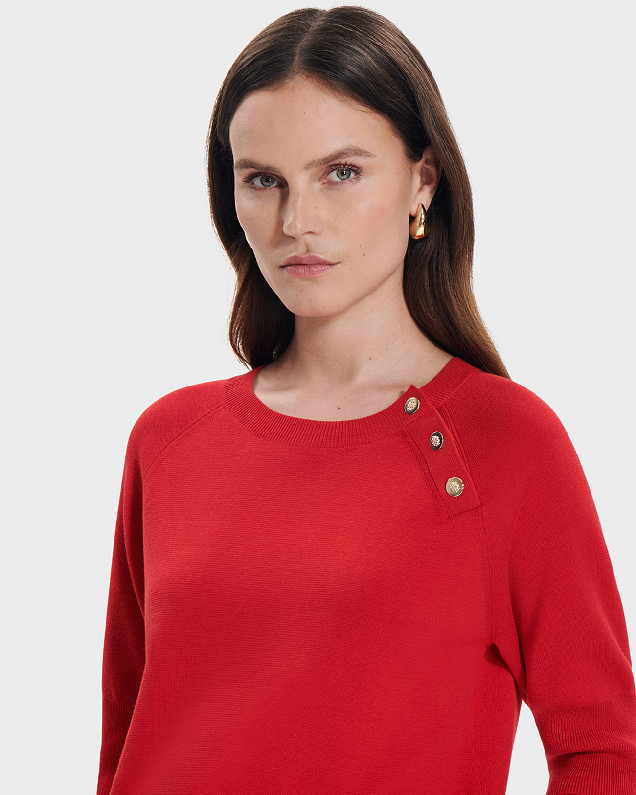 Pull Pauline Pull ajust&eacute; rouge ZAPA