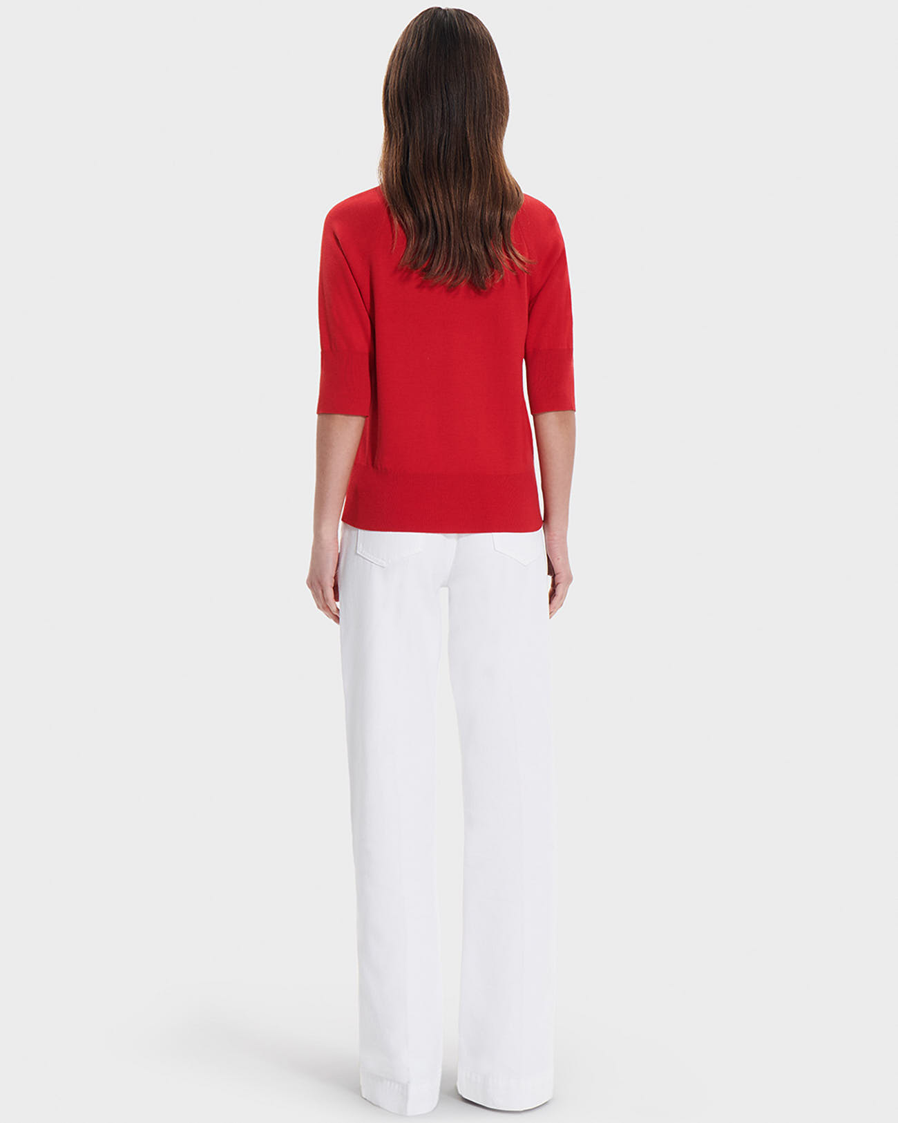 Pull Pauline Pull ajust&eacute; rouge ZAPA