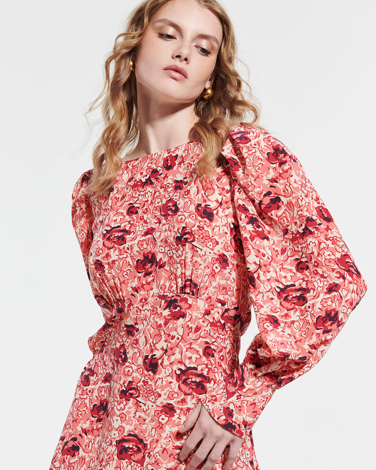 Robe Ranae Robe courte fluide &agrave; imprim&eacute; r&eacute;tro ZAPA