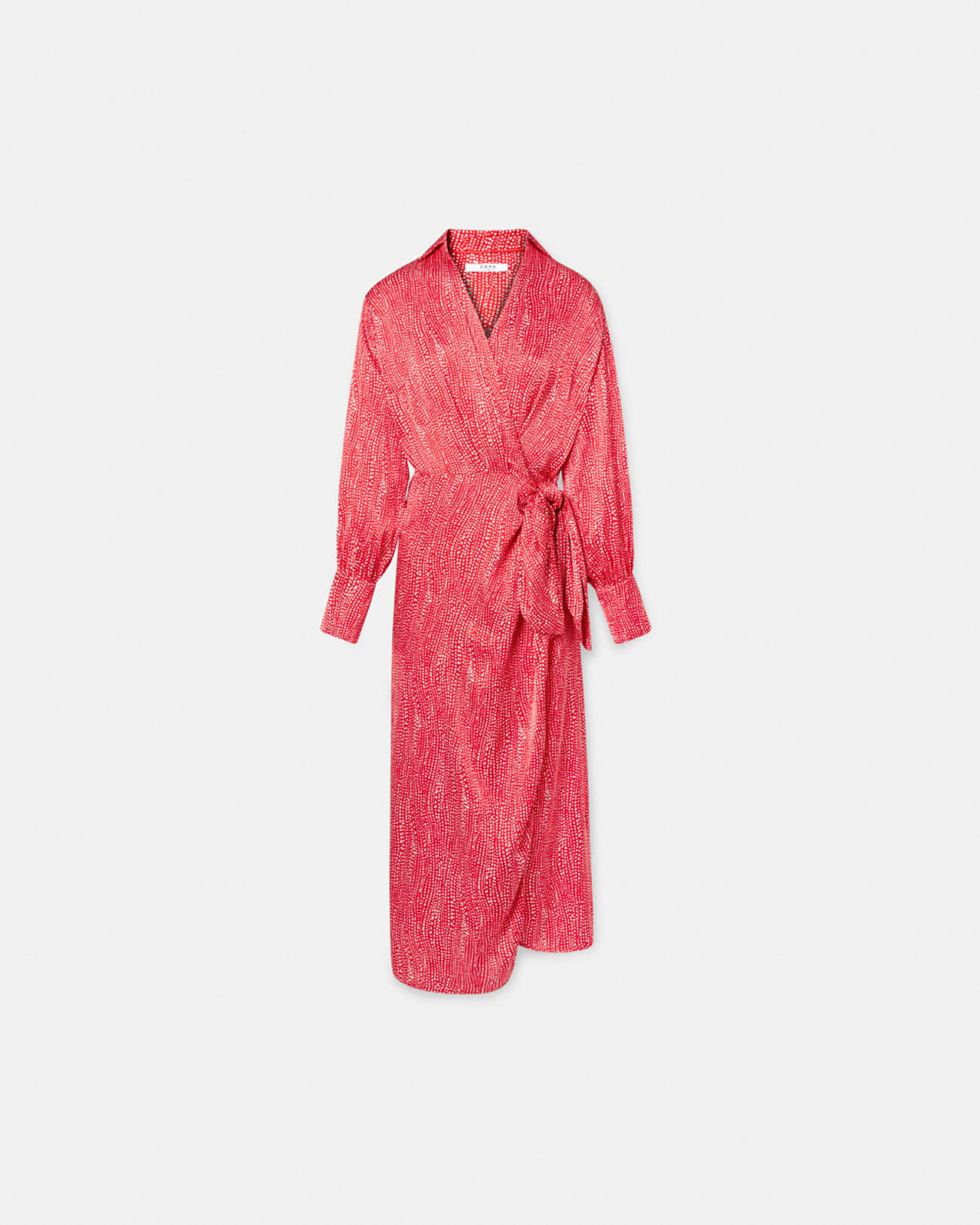 Robe Rosy Robe portefeuille imprim&eacute; rouge et blanc ZAPA