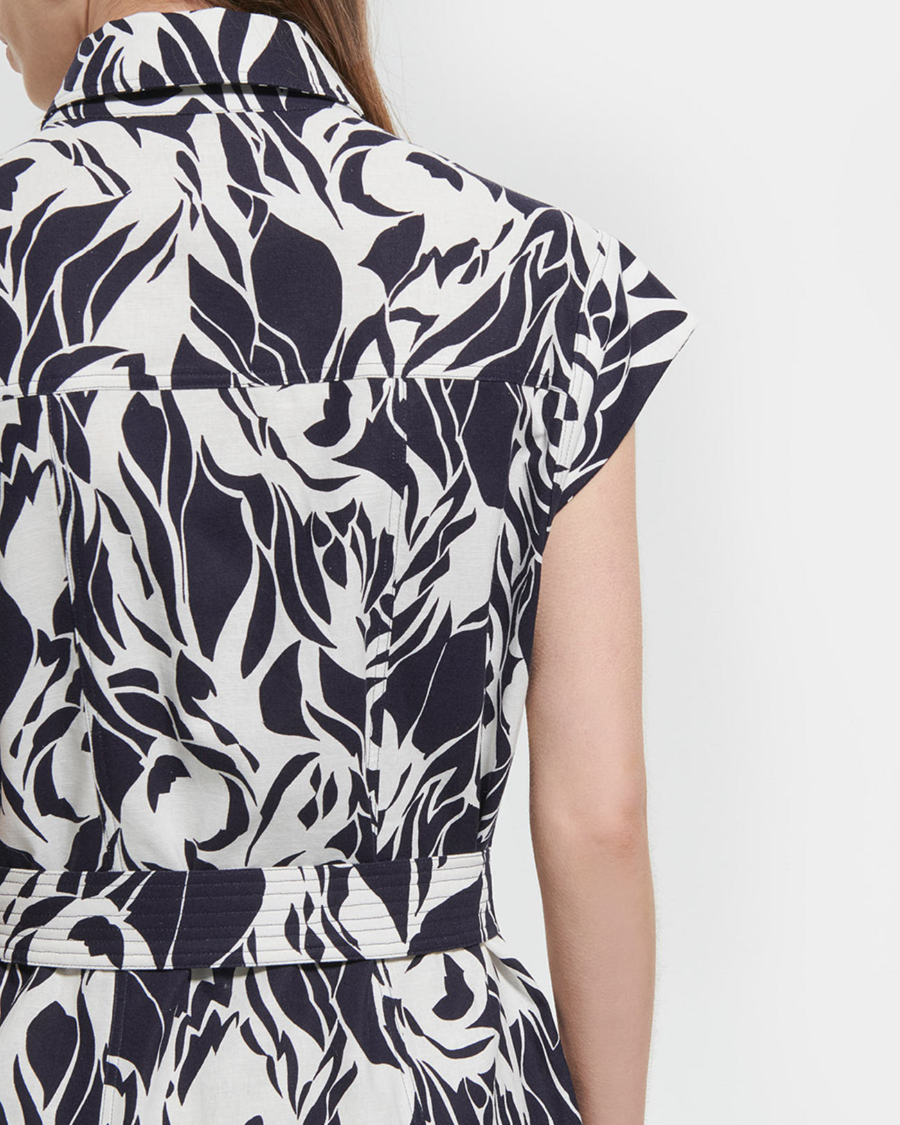 Robe Rosen Robe chemise &agrave; imprim&eacute; ZAPA