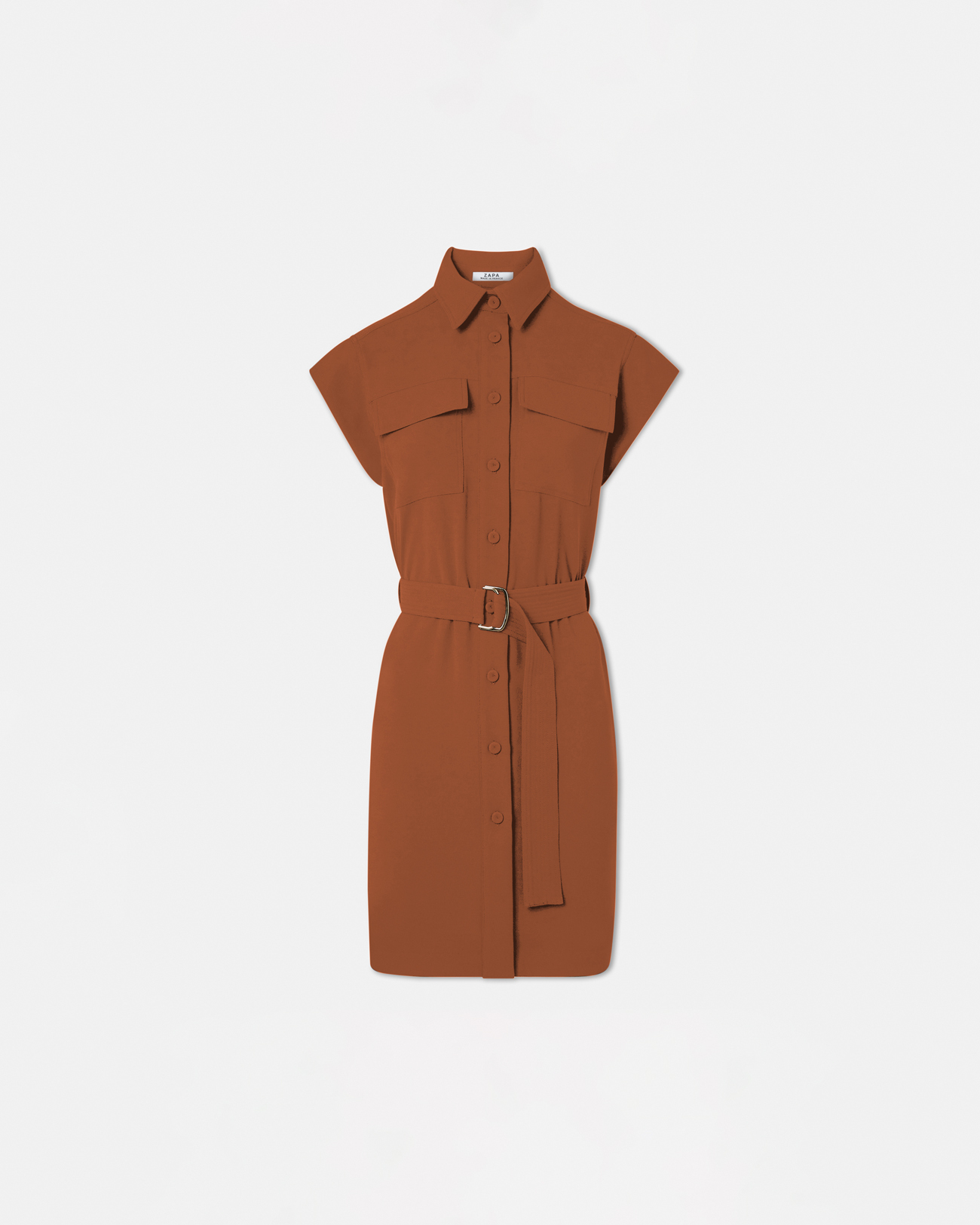 Robe Rosen Robe chemise rouille ZAPA