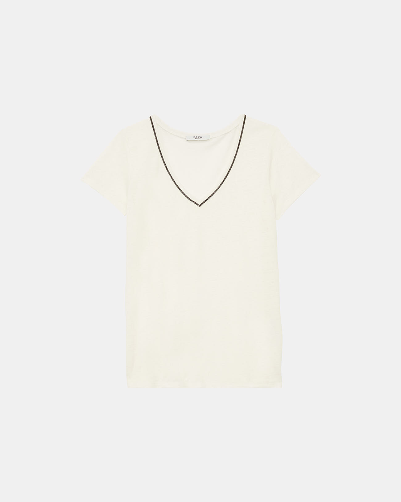 Top Tasmanie Top jersey &eacute;cru ZAPA