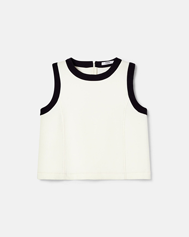 Top Tomette Top droit bicolore ZAPA