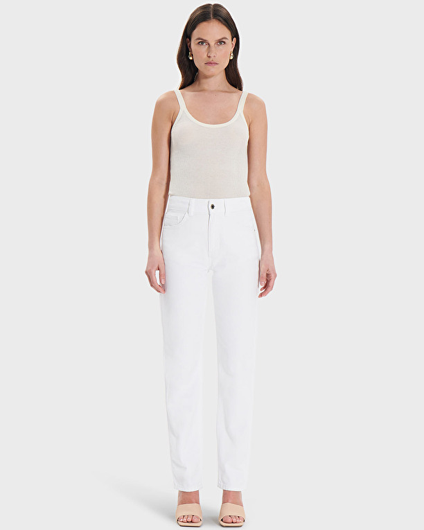 Jean Jayce Jean droit blanc ZAPA