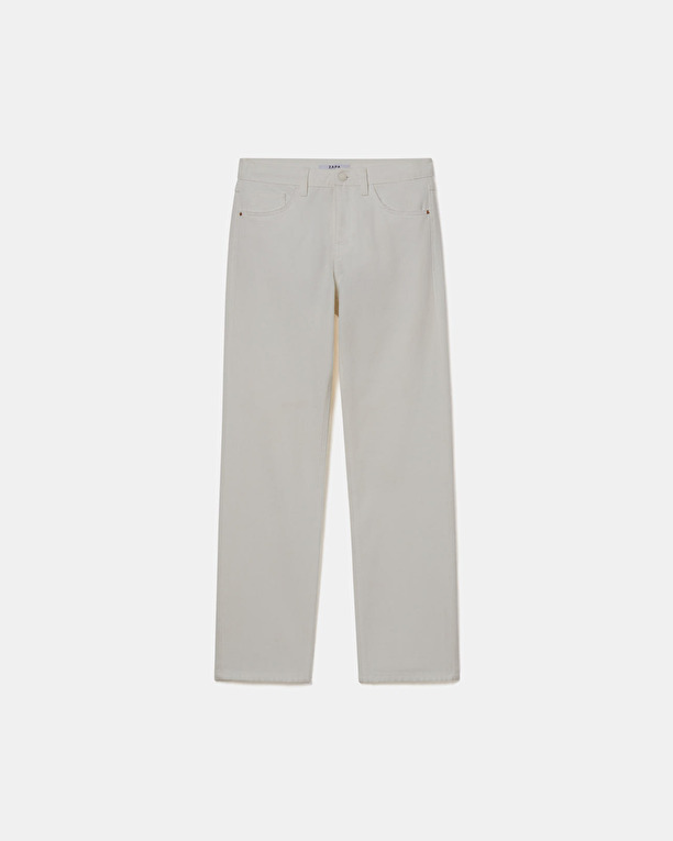 Jean Jayce Jean droit blanc ZAPA