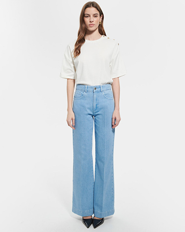 Jean Jessie Jean Palazzo baby blue ZAPA