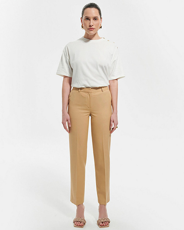 Pantalon Paul Pantalon droit beige ZAPA