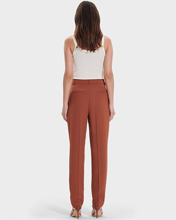Pantalon Pona Pantalon à pinces rouille ZAPA