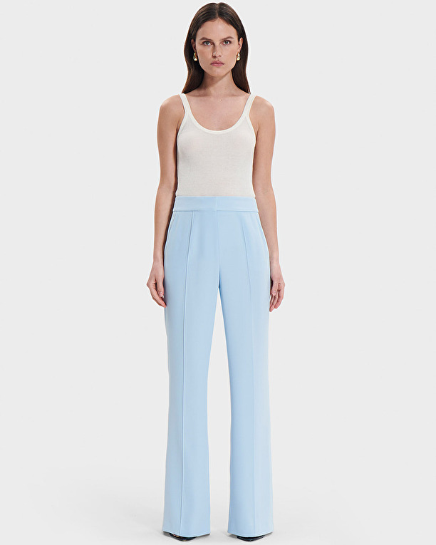 Pantalon Pervenche Pantalon fluide bleu ciel ZAPA
