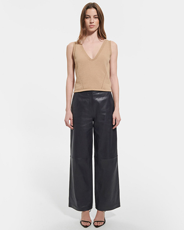 Pull Nadine Top en maille camel ZAPA