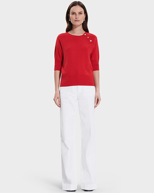 Pull Pauline Pull ajusté rouge ZAPA
