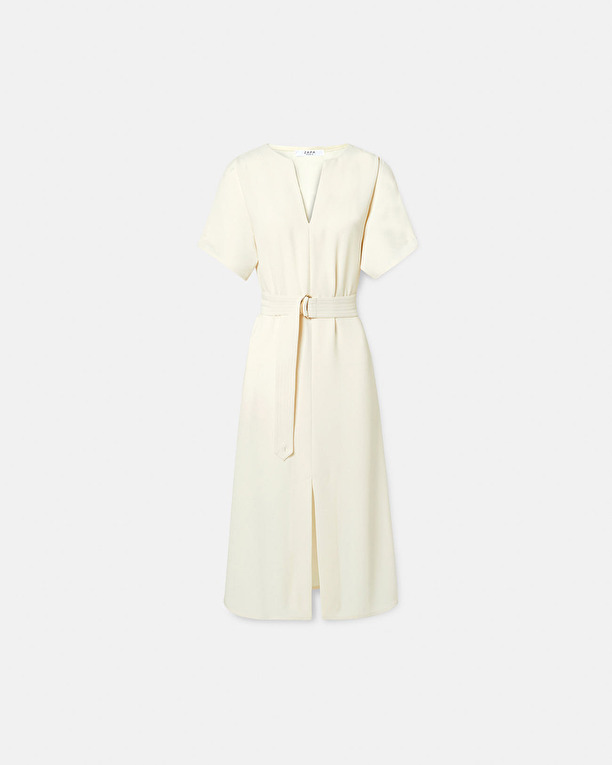 Robe Rafaelle Robe fluide longue écrue ZAPA