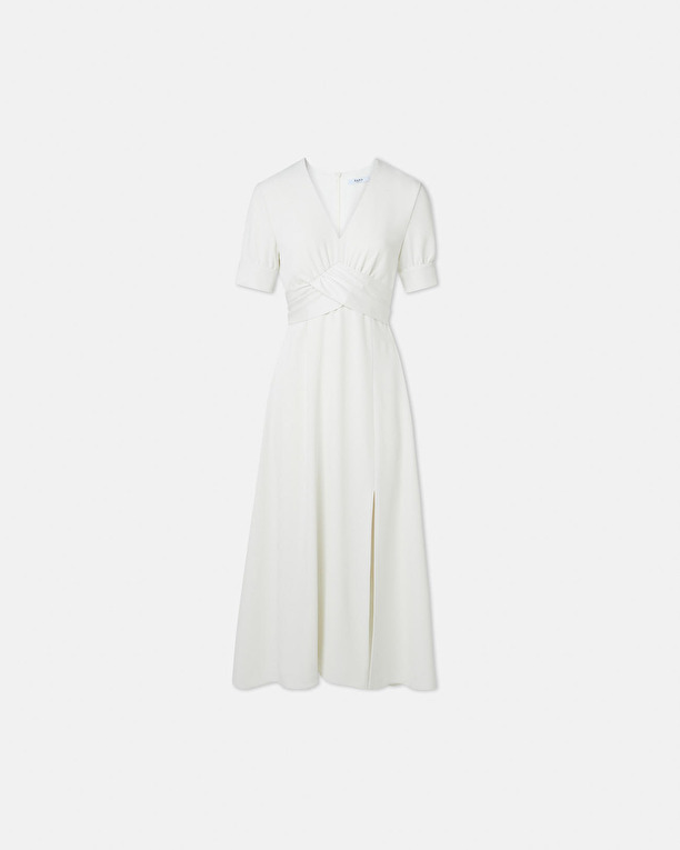 Robe Roseau Robe en crêpe écrue ZAPA