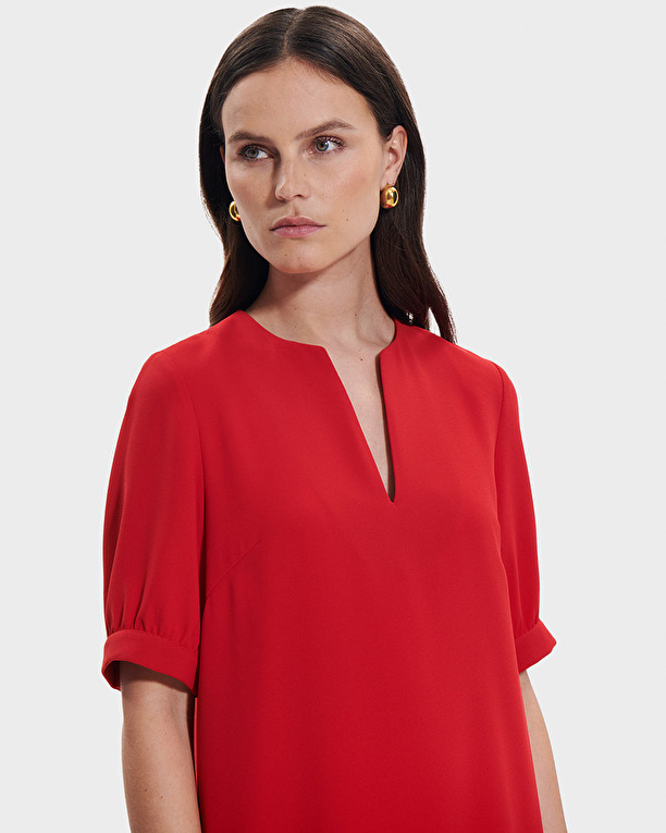 Robe Rhealane Robe droite rouge ZAPA